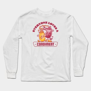 Everybody Loves a Condiment | Fun Retro Food Long Sleeve T-Shirt